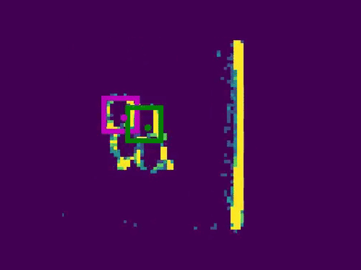 Experimenteller Aufbau für die Objekterfassung auf einem Förderband Experimenteller Aufbau für die Objekterfassung auf einem Förderband